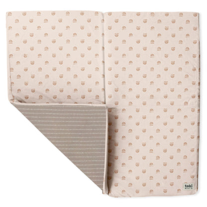 Rainbow Peach Organic Cotton Mat - Tenth & Pine - Organic Cotton Padded Mat - Mega