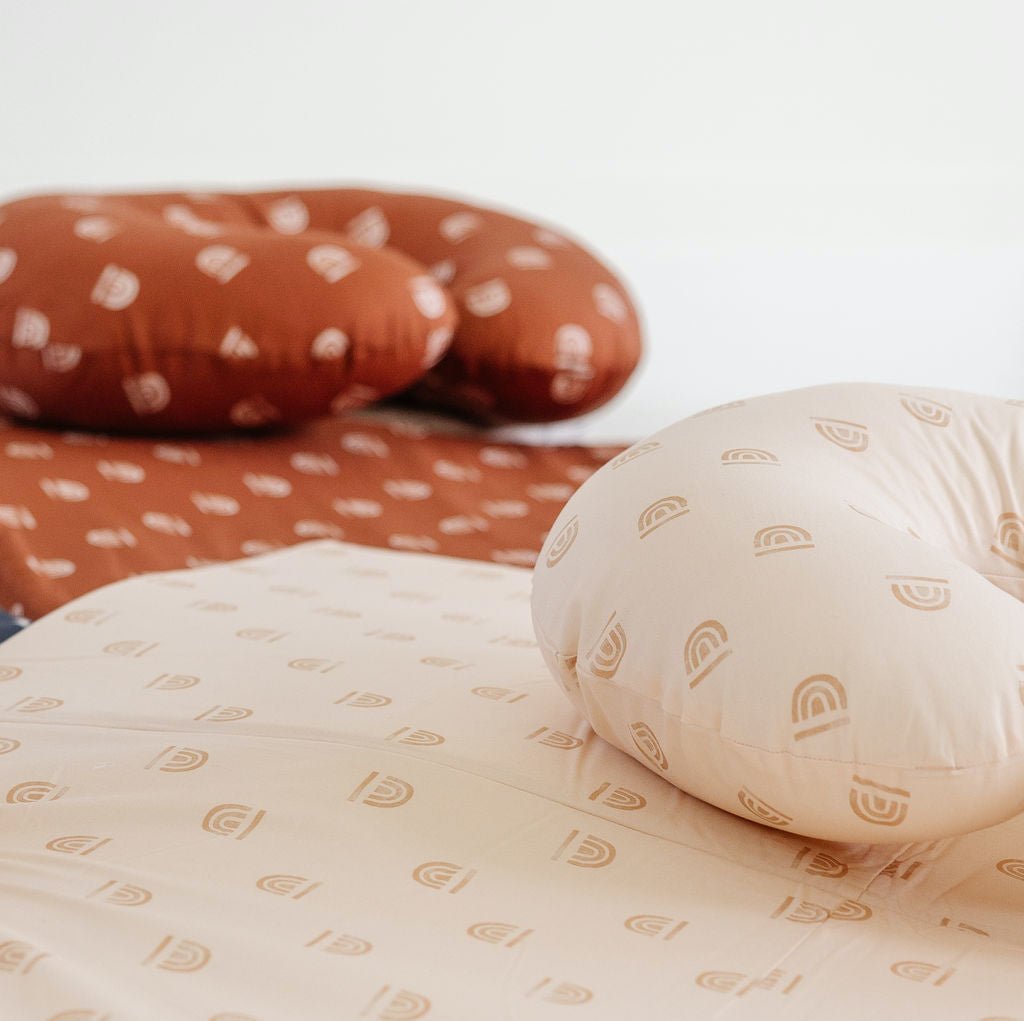 Rainbow Peach Organic Cotton Mat - Tenth & Pine - Organic Cotton Padded Mat - Epic