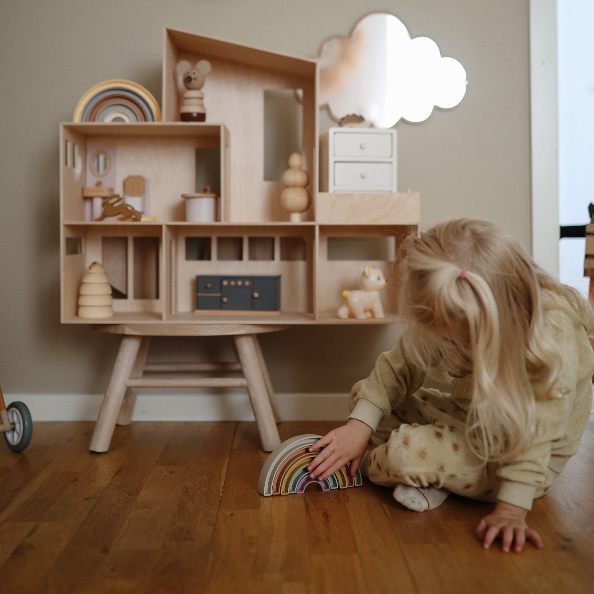 Rainbow Stacker Toy - Tenth &amp; Pine - toys - Sol
