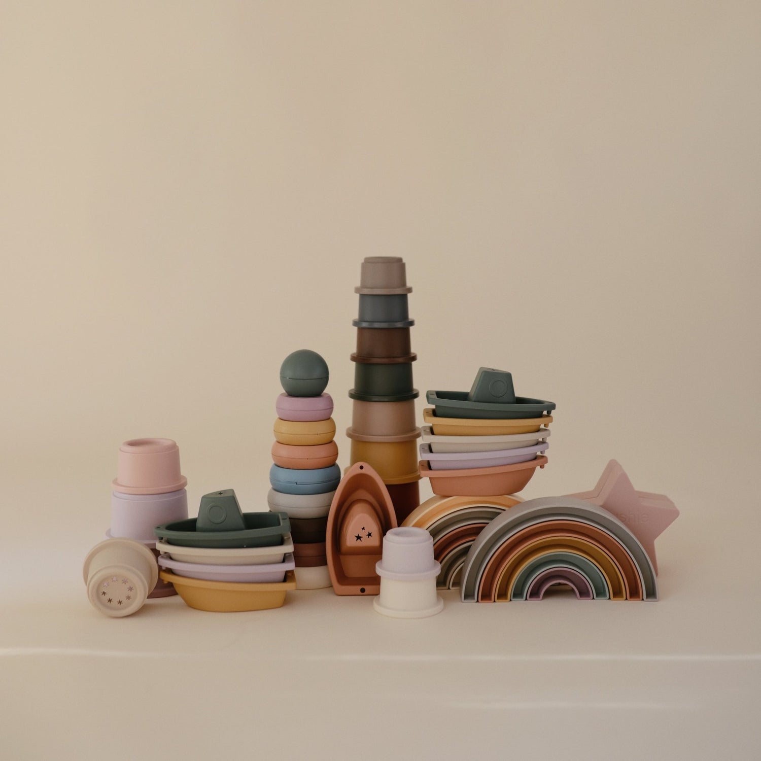 Rainbow Stacker Toy - Tenth &amp; Pine - toys - Sol