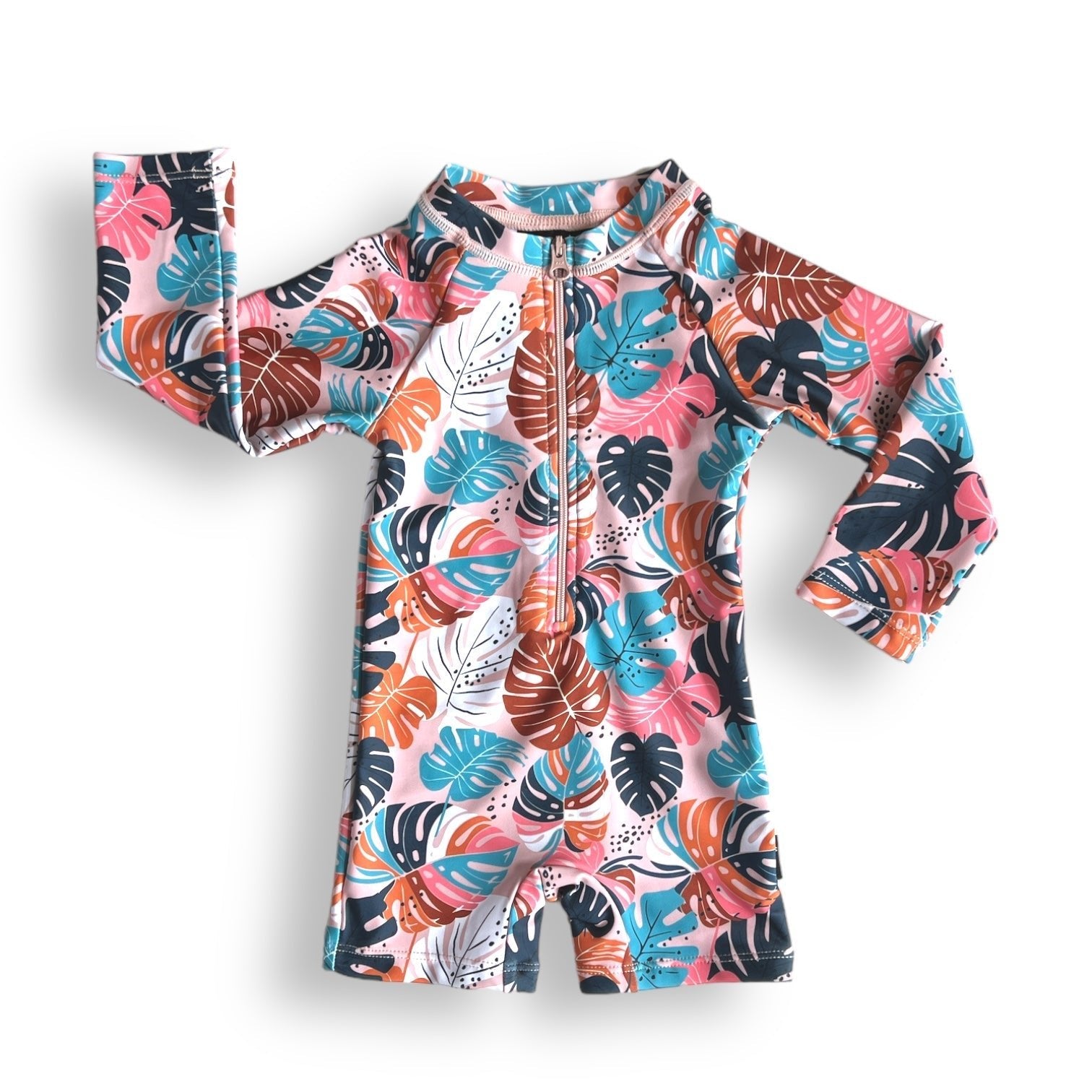 RASH GUARD - Monstera - Tenth &amp; Pine - Rash Guard - 6/12m - millie + roo