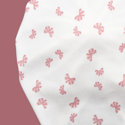 Ruthie | Pink Bows | Ribbed Headwrap