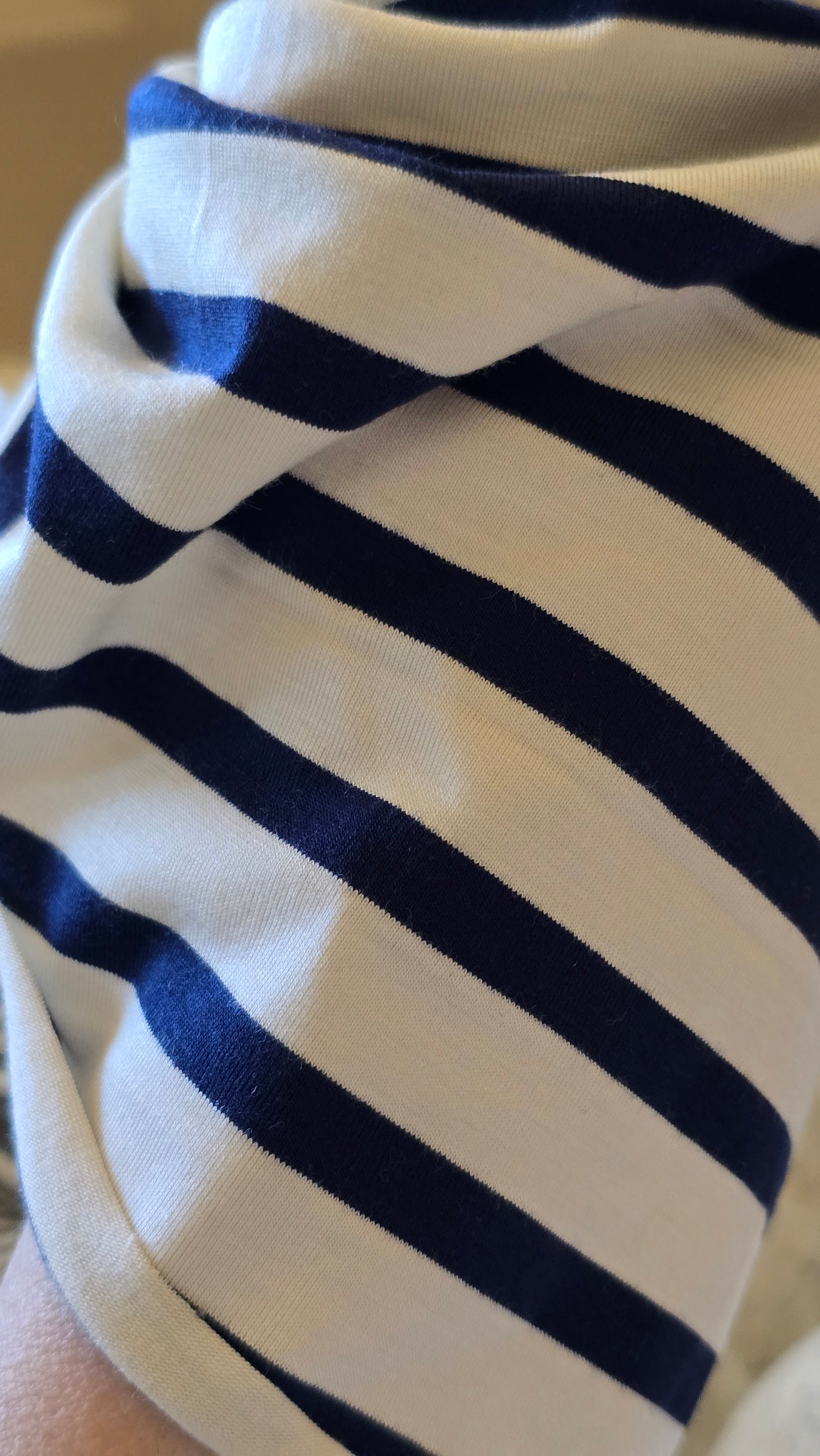 Harriette | Navy Stripe | Classic Headwrap