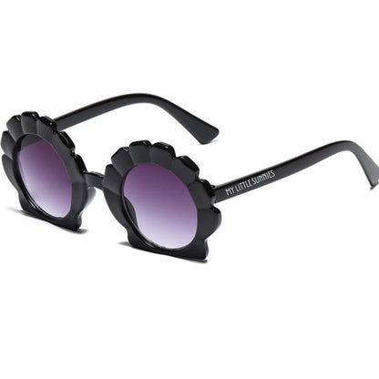 Round Seashell Sunglasses - Black - Tenth &amp; Pine - Sunglasses