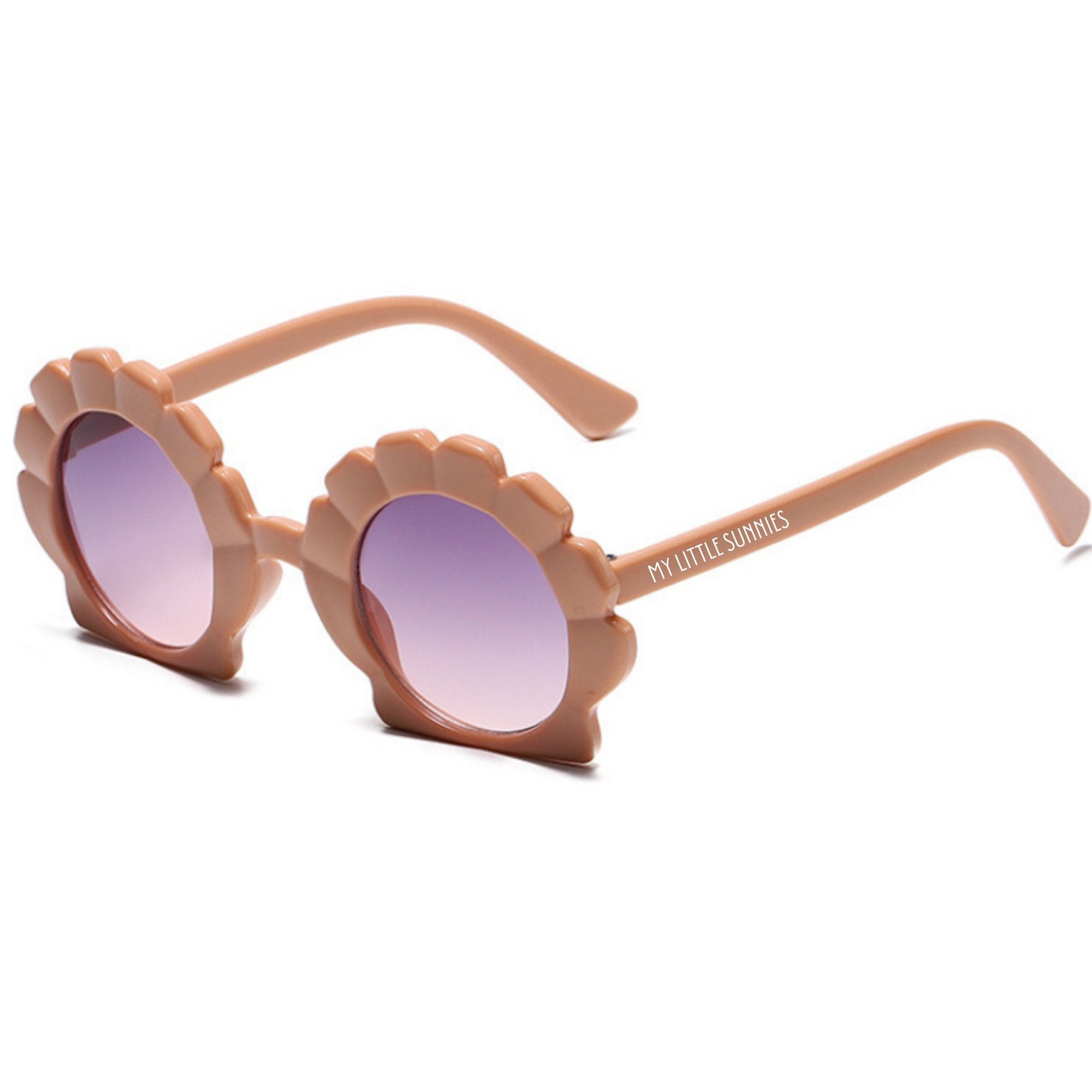 Round Seashell Sunglasses - Nude - Tenth &amp; Pine - Sunglasses