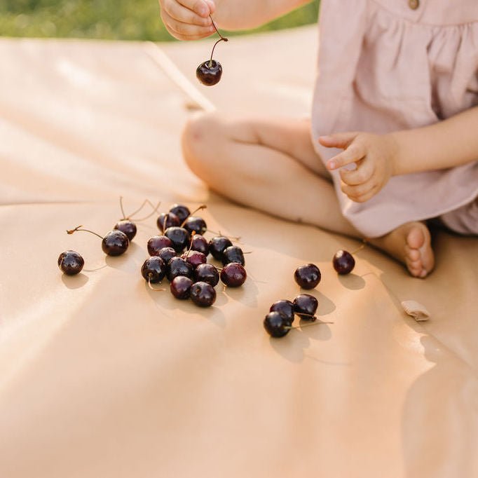 Sand Vegan Leather Mat - Tenth &amp; Pine - Vegan Leather Padded Mat - Mega