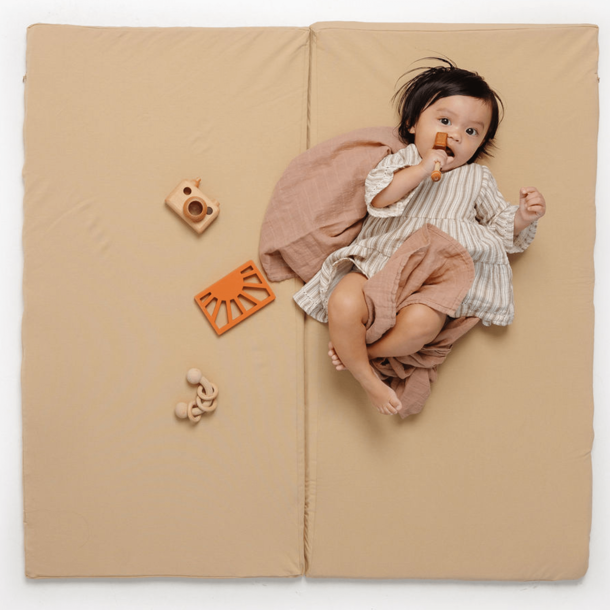 Sandcastle Jersey Mat - Tenth &amp; Pine - Organic Cotton Padded Mat - Standard