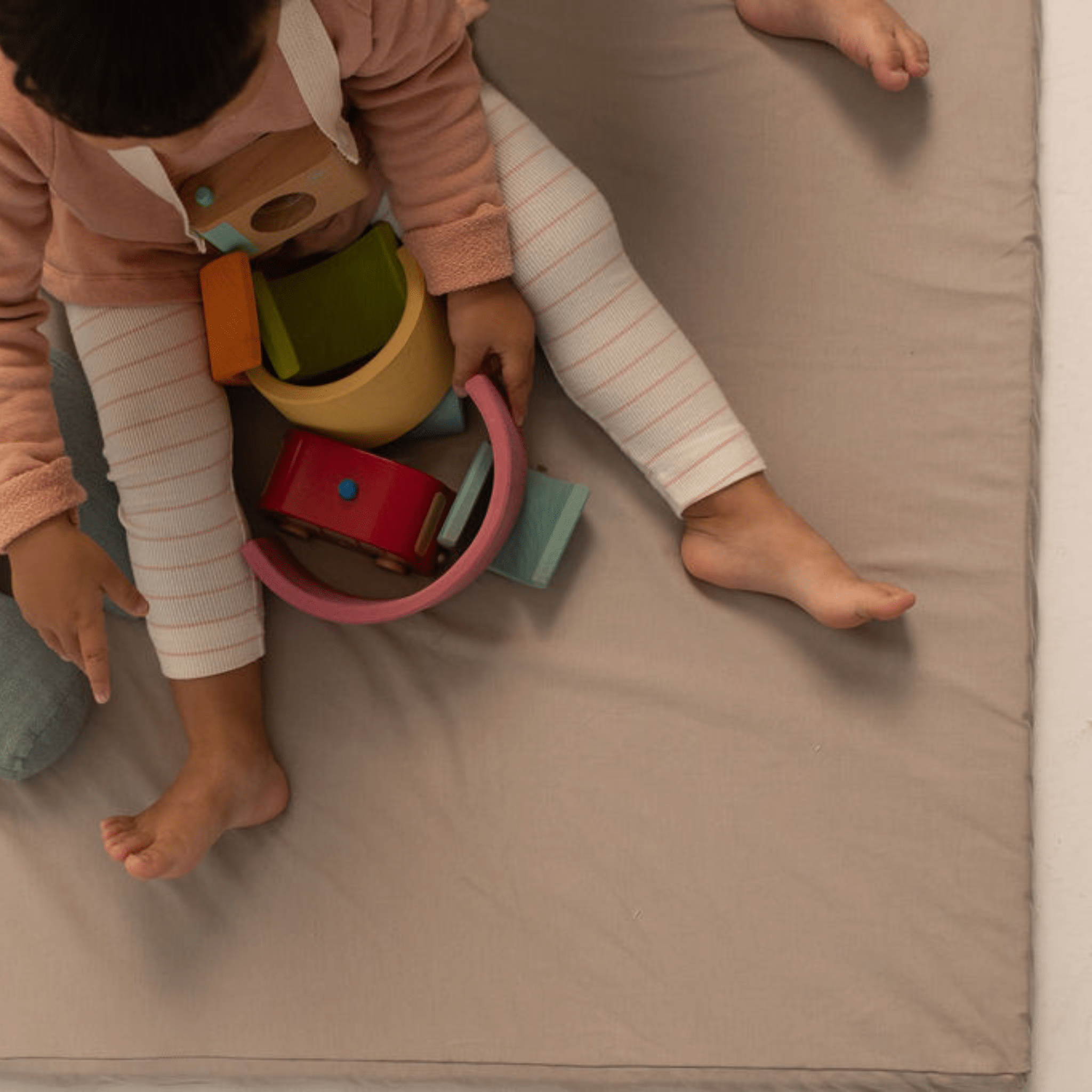 Sandcastle Jersey Mat - Tenth &amp; Pine - Organic Cotton Padded Mat - Mega