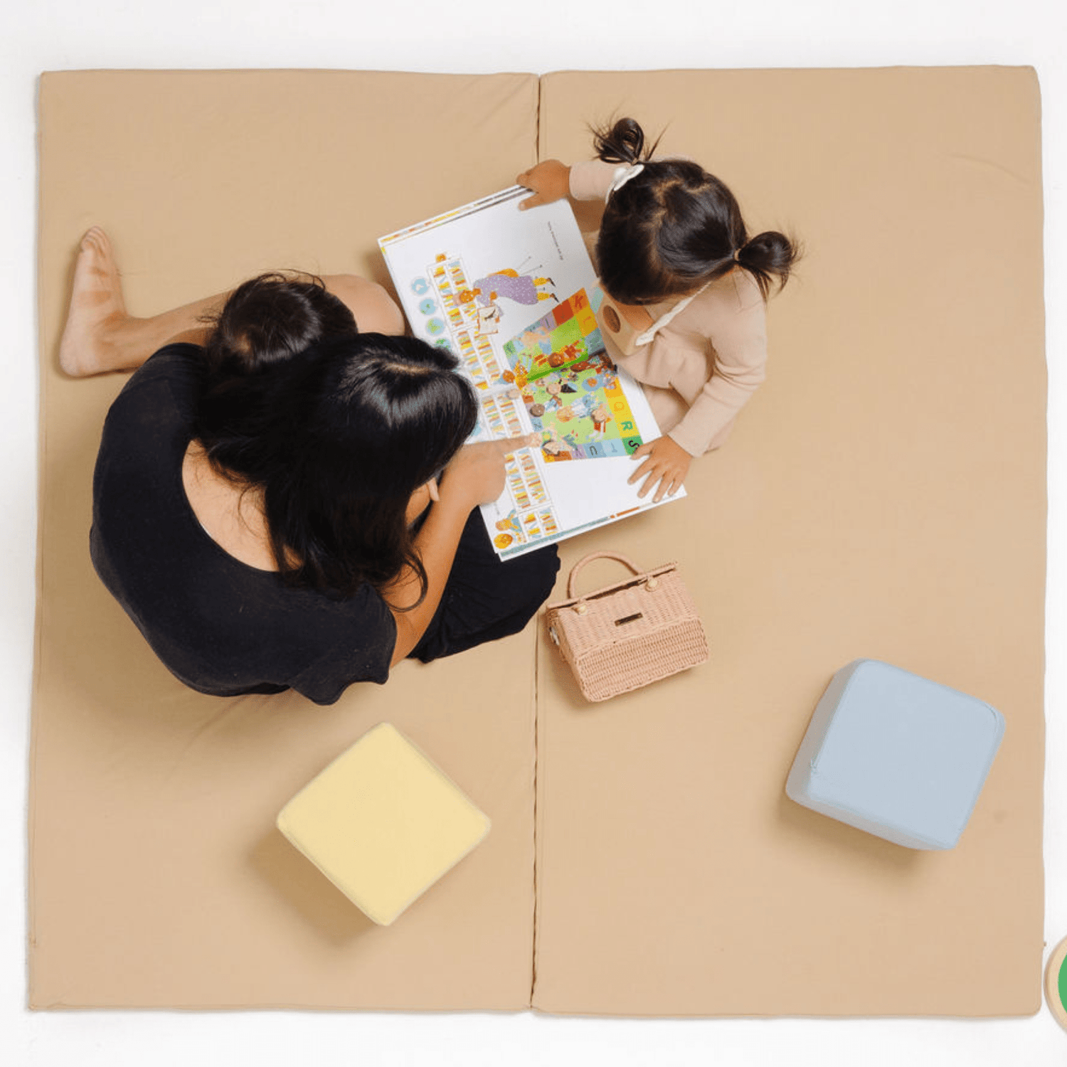 Sandcastle Jersey Mat - Tenth &amp; Pine - Organic Cotton Padded Mat - Mega