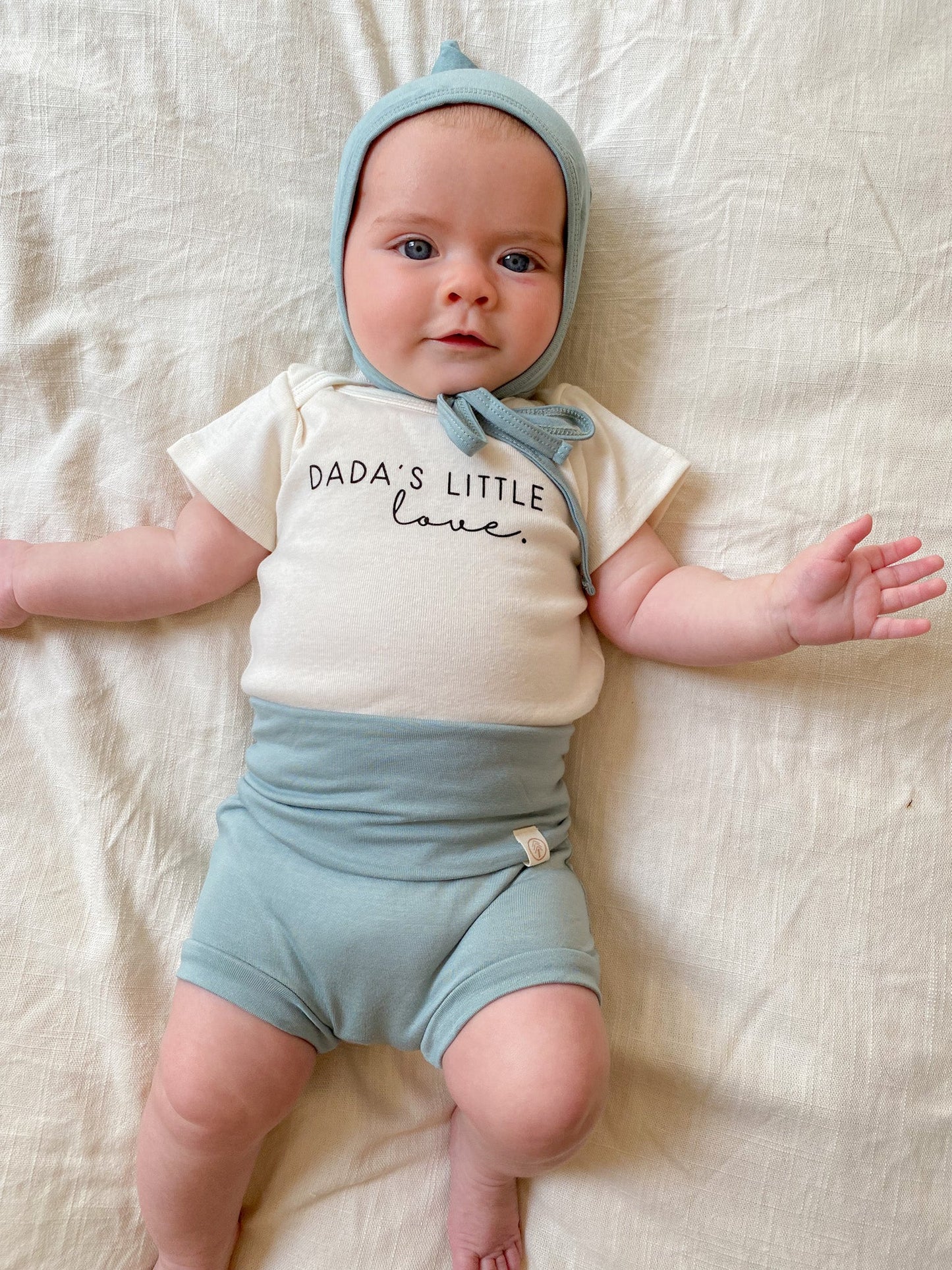 Short Sleeve Bodysuit | Dada's Little Love | Organic Cotton - Tenth & Pine - Short Sleeve Onesie - 0 - 3M