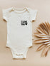 Short Sleeve Bodysuit | I Love You Heart | Organic Cotton - Tenth & Pine - Short Sleeve Bodysuit