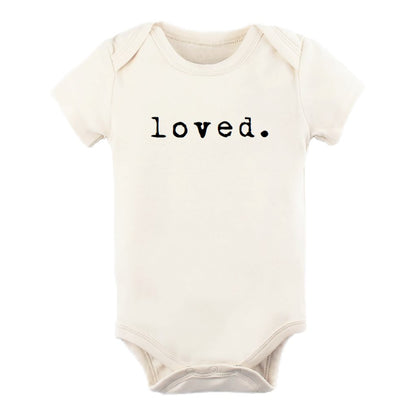 Short Sleeve Bodysuit | Loved. | Organic Cotton - Tenth &amp; Pine - Short Sleeve Onesie