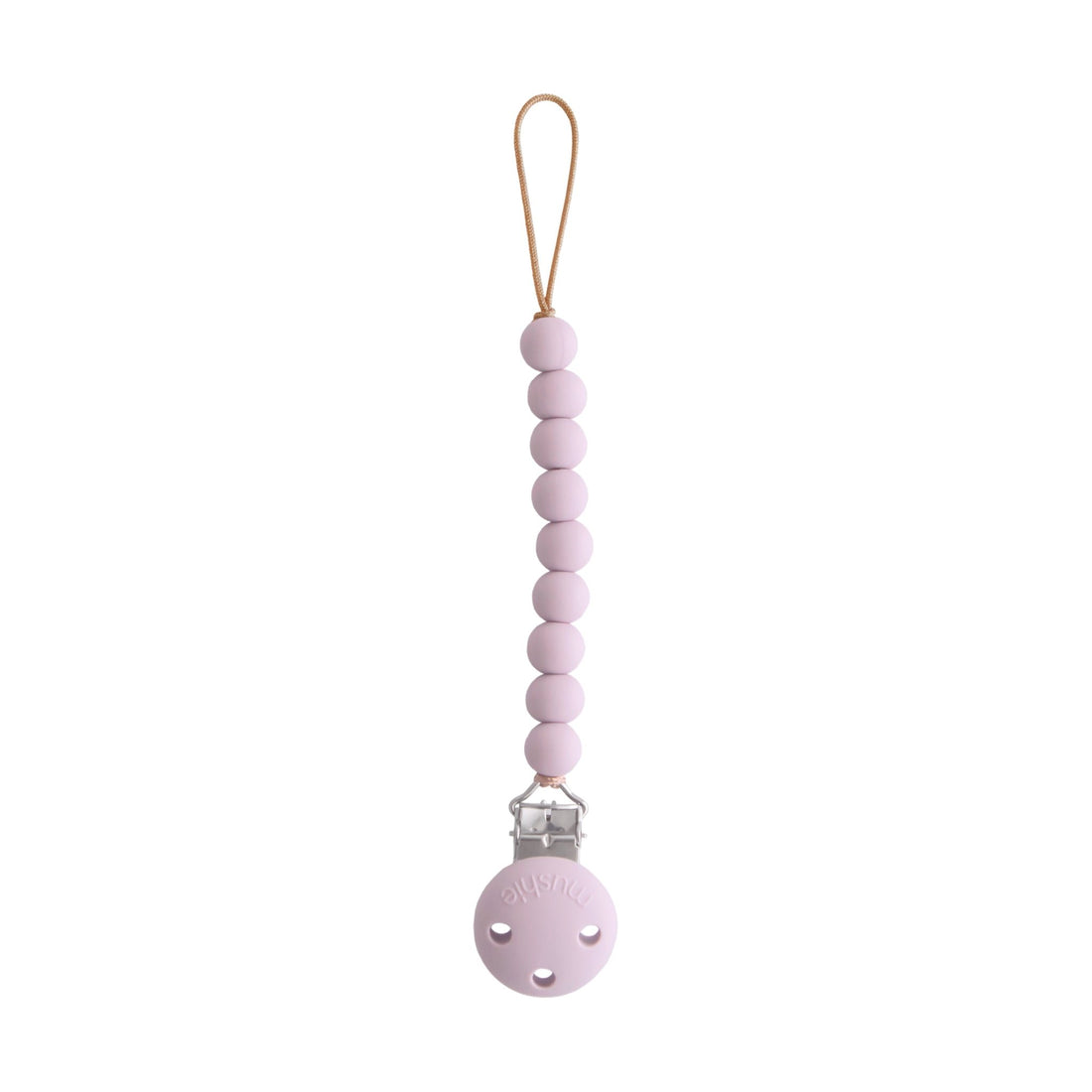 Silicone Pacifier Clip | Hera - Tenth &amp; Pine - Pacifier Clip - Soft Lilac