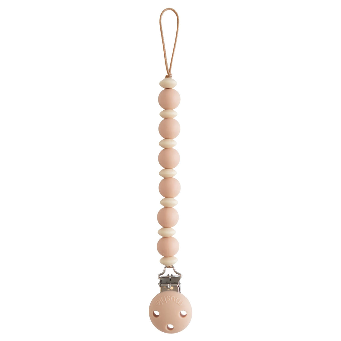 Silicone Pacifier Clip | Luna - Tenth &amp; Pine - Pacifier Clip - Blush