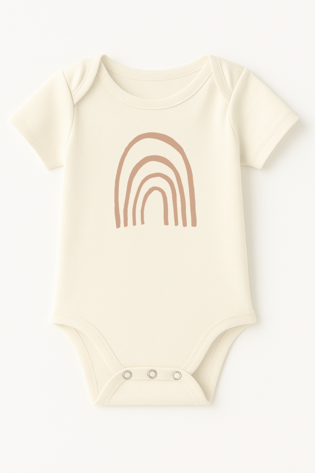 Rainbow Clay Organic Cotton Short Sleeve Baby Bodysuit