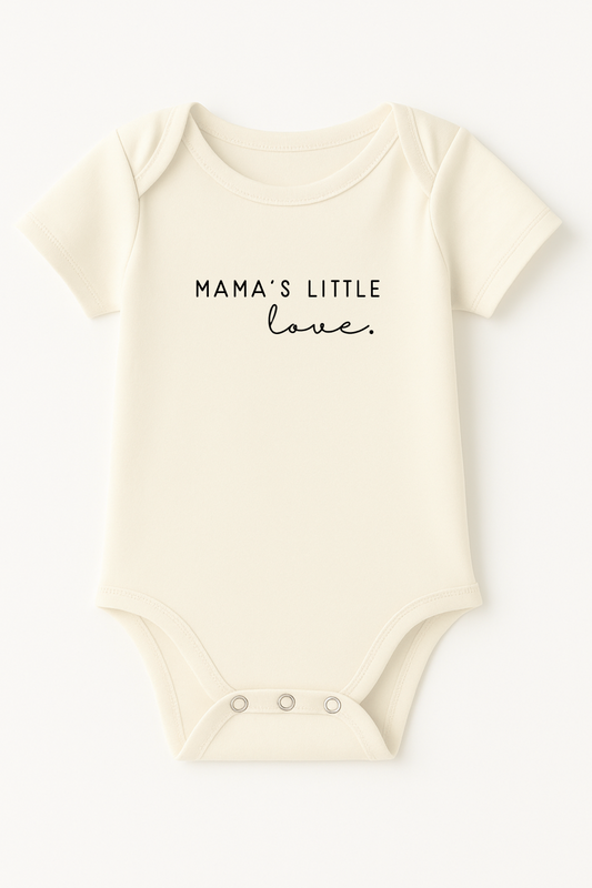 Mama's Little Love Organic Cotton Baby Bodysuit Short Sleeve