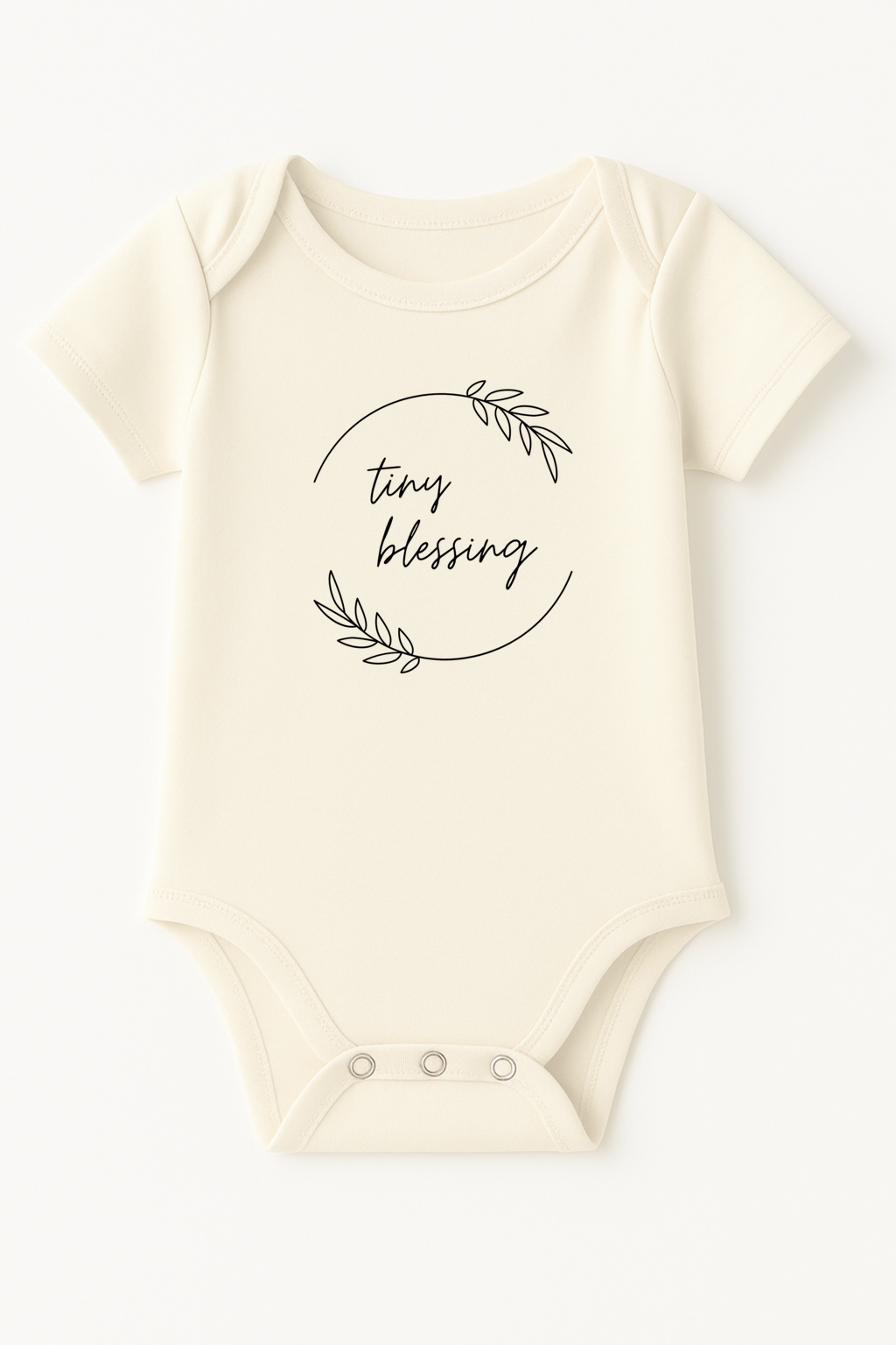 Tiny Blessing Organic Cotton Baby Bodysuit Short Sleeve