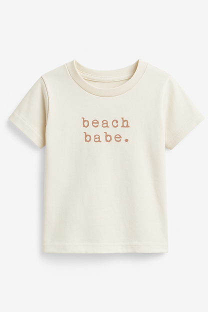 Beach Babe Clay Organic Cotton Short Sleeve Toddler T-Shirt