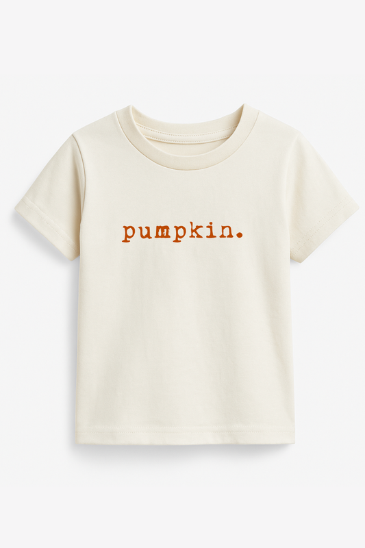 Pumpkin Organic Cotton Kids T-Shirt Short Sleeve
