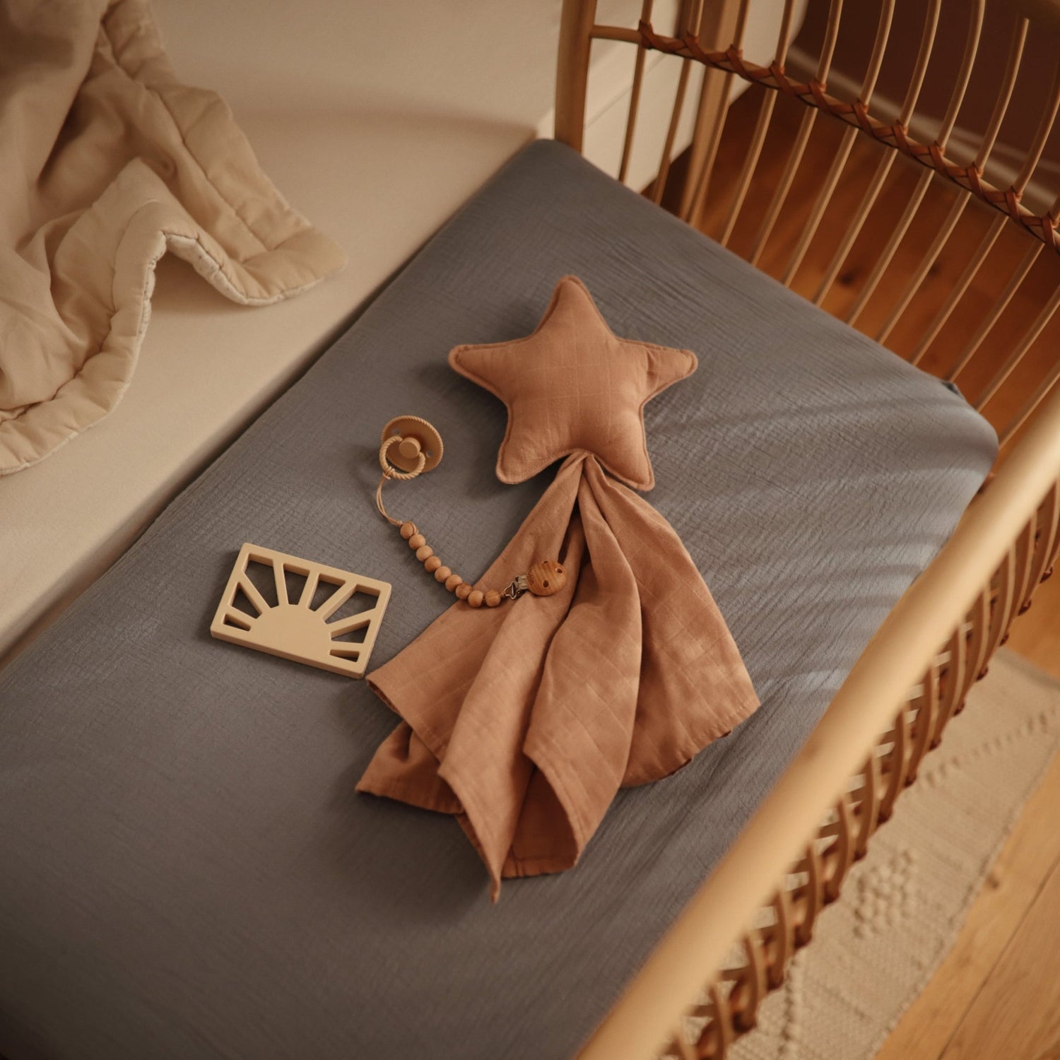 Star Lovey Blanket - Tenth &amp; Pine - Blanket - Fog