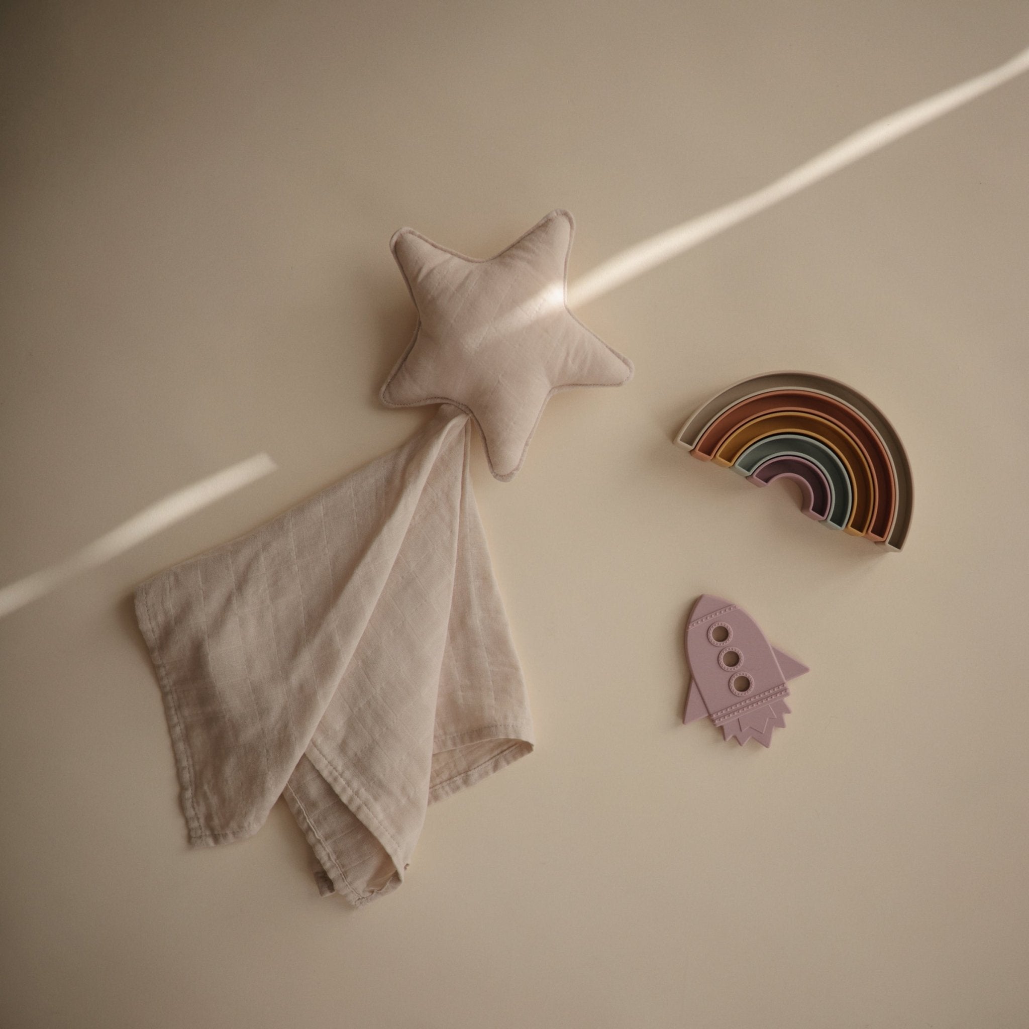 Star Lovey Blanket - Tenth &amp; Pine - Blanket - Fog