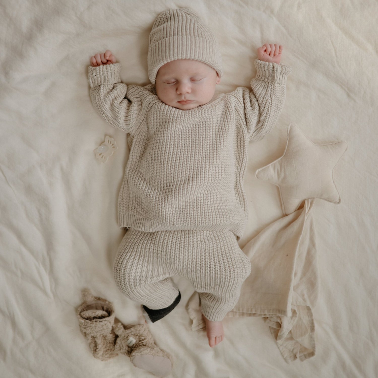 Star Lovey Blanket - Tenth &amp; Pine - Blanket - Fog
