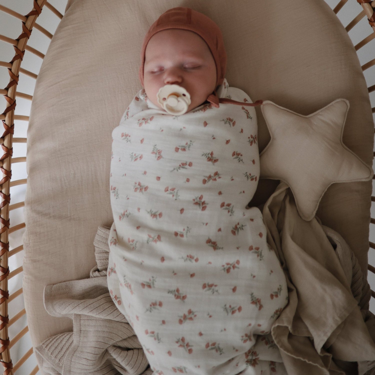 Star Lovey Blanket - Tenth &amp; Pine - Blanket - Fog
