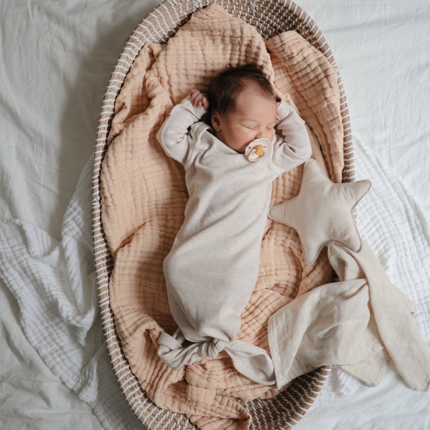 Star Lovey Blanket - Tenth &amp; Pine - Blanket - Fog