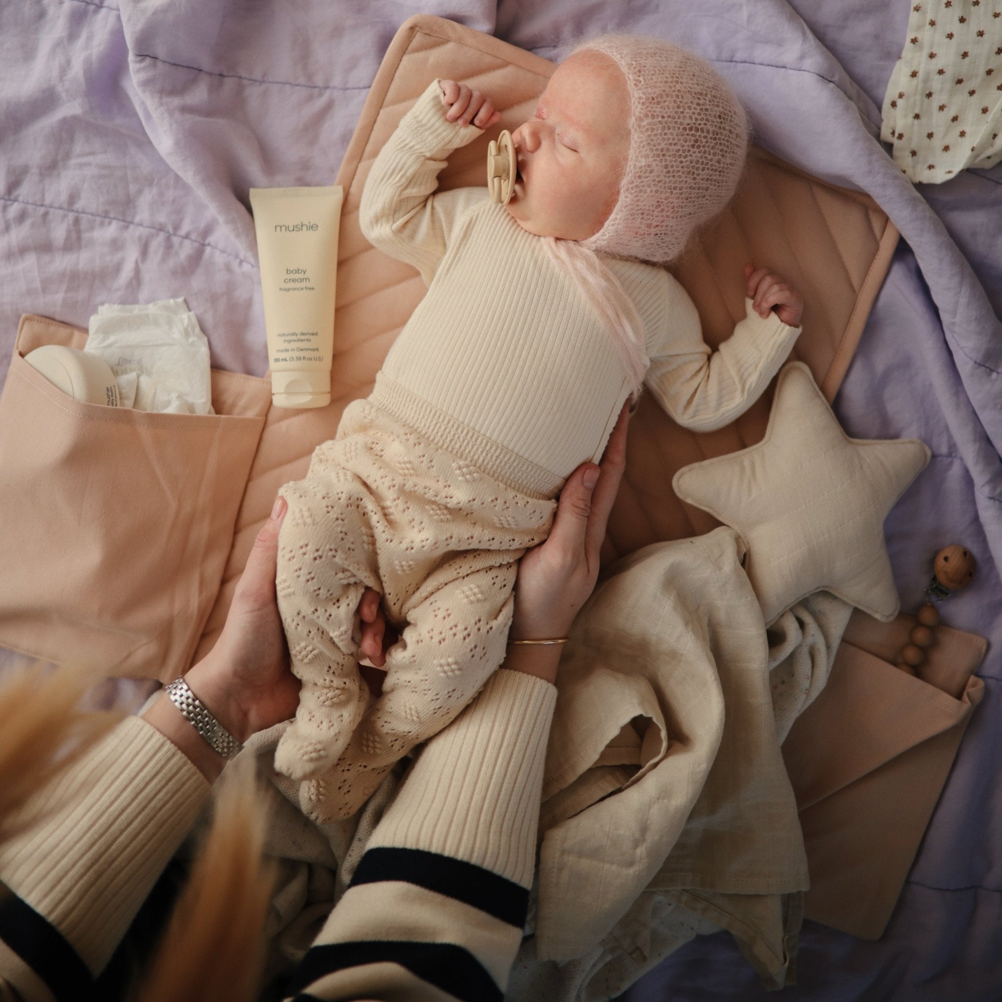 Star Lovey Blanket - Tenth &amp; Pine - Blanket - Fog