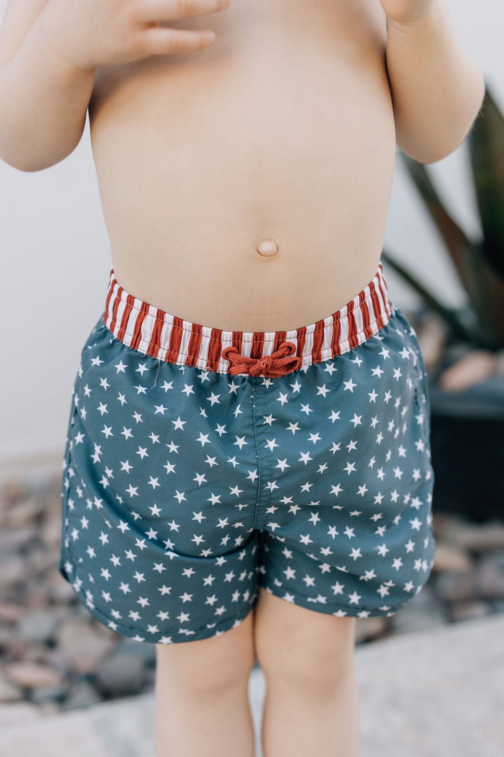 Stars and Stripes Swim Shorts - Tenth & Pine - Swim Shorts - 0 - 3