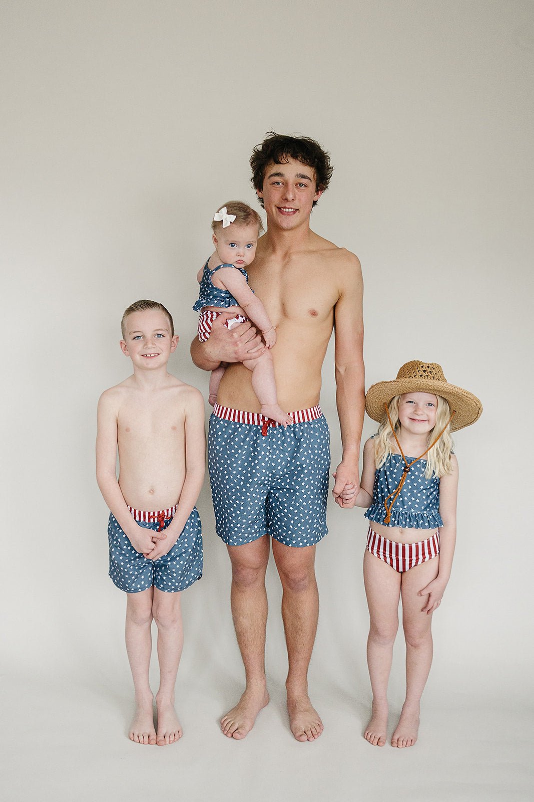 Stars and Stripes Swim Shorts - Tenth & Pine - Swim Shorts - 0 - 3