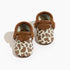 Suede Cow Print Moccasin Baby Shoe - Tenth & Pine - Moccasin - Soft Sole - 1