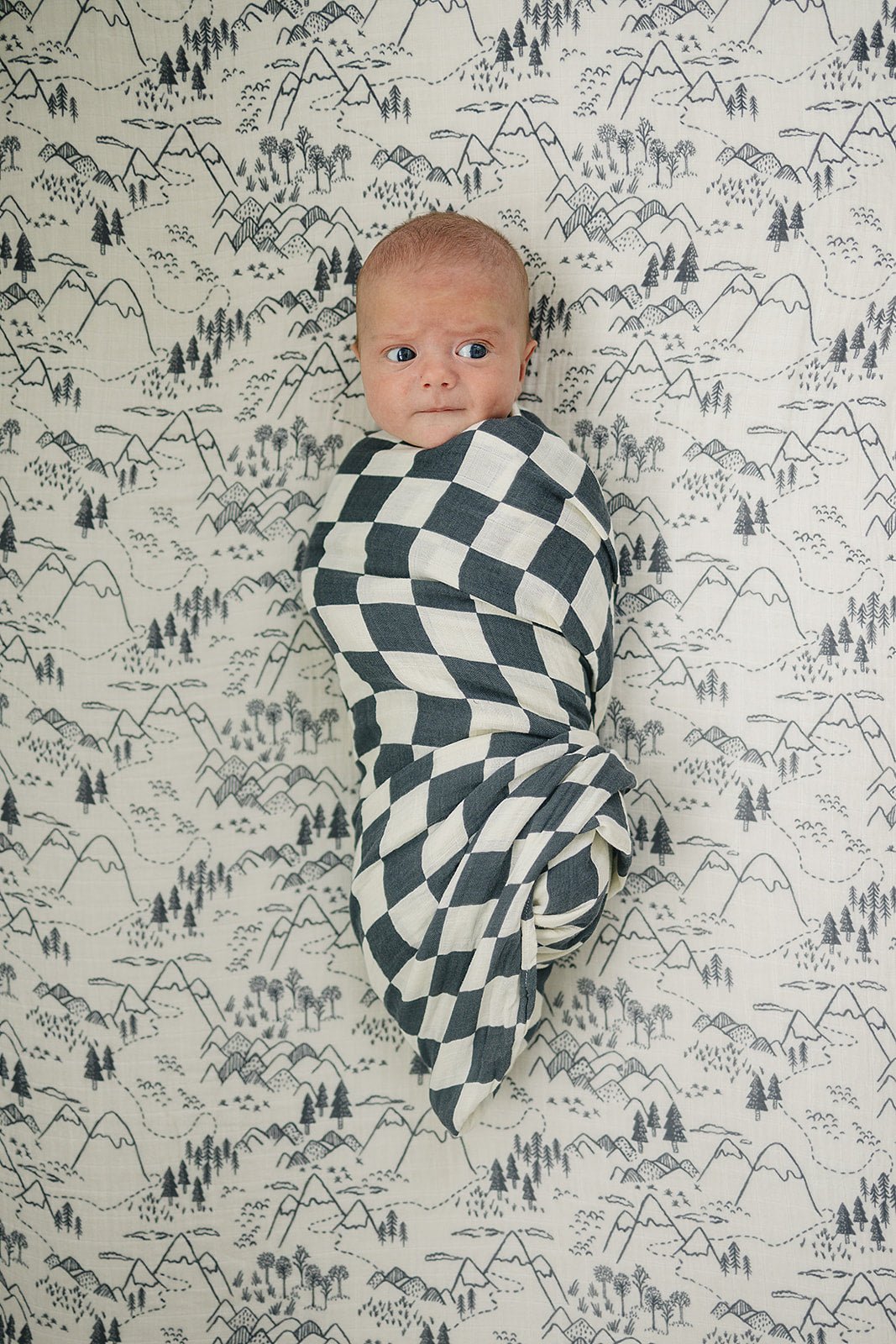 Summit Muslin Crib Sheet - Tenth &amp; Pine - 