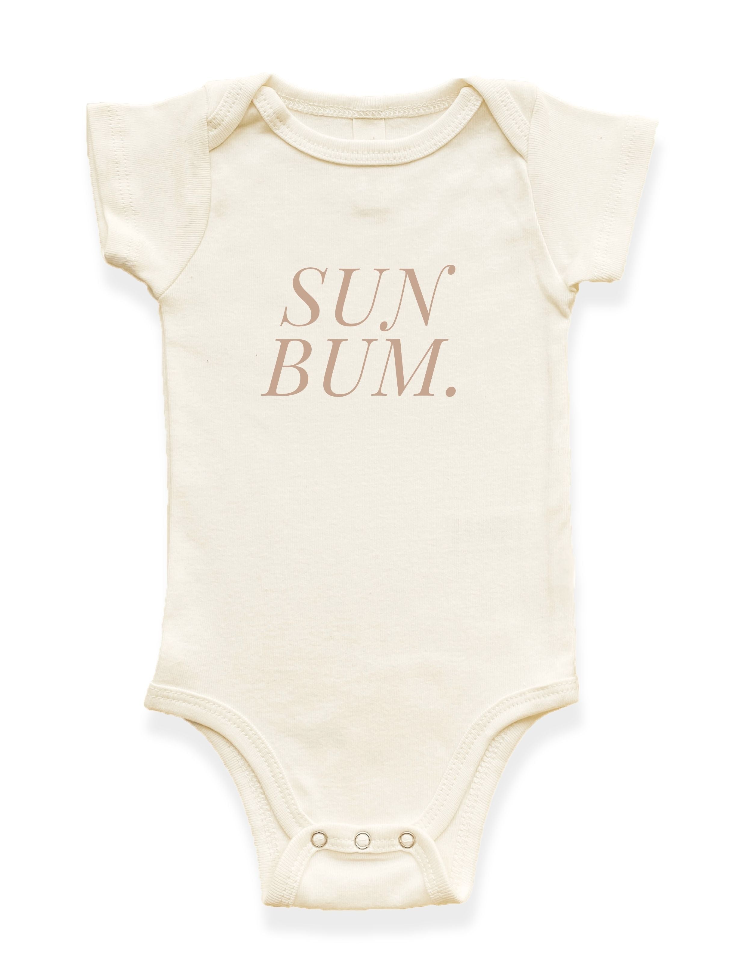 sun bum baby onesie in organic cotton made in usa