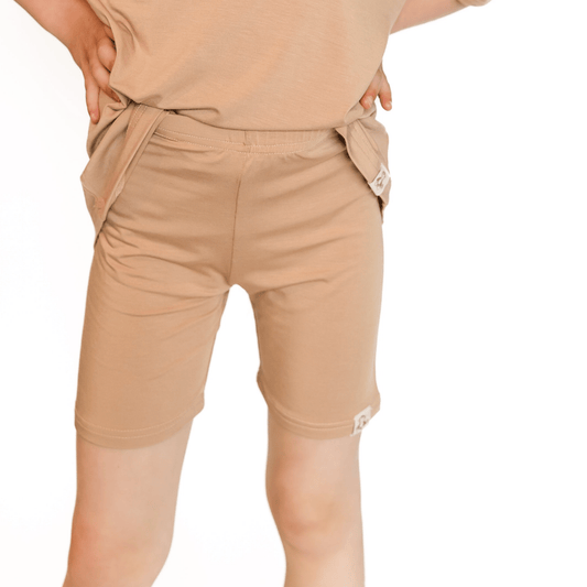 Tan Baby & Toddler Biker Shorts - Tenth & Pine - 6 - 12