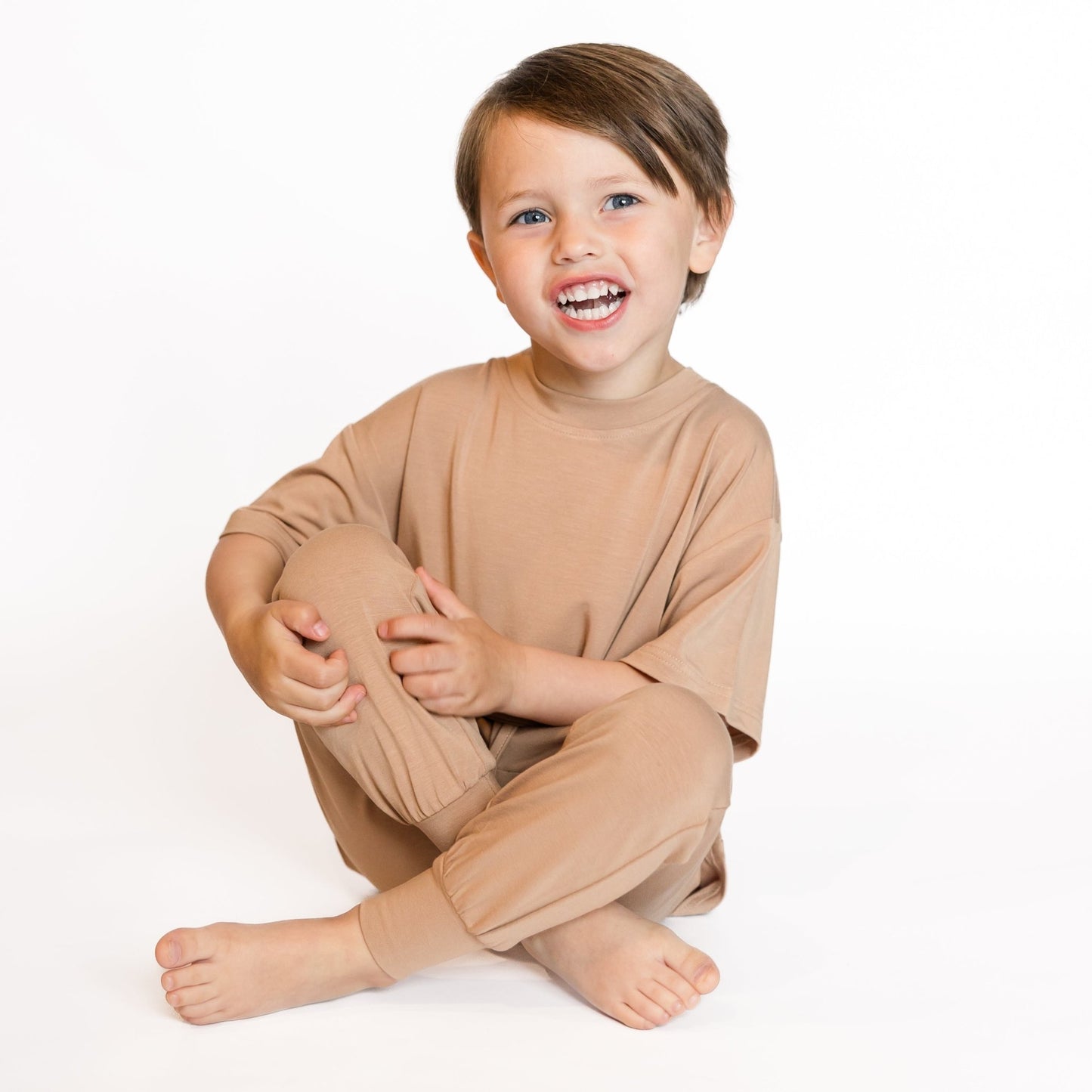 Tan Toddler Joggers - Tenth & Pine - 6 - 12