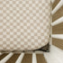 Taupe Checkered Bamboo Stretch Crib Sheet - Tenth & Pine - 