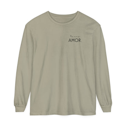 Te Amo Amor. T-shirt | Adult Long Sleeve Tee - Tenth &amp; Pine - Long Sleeve Adult Tee