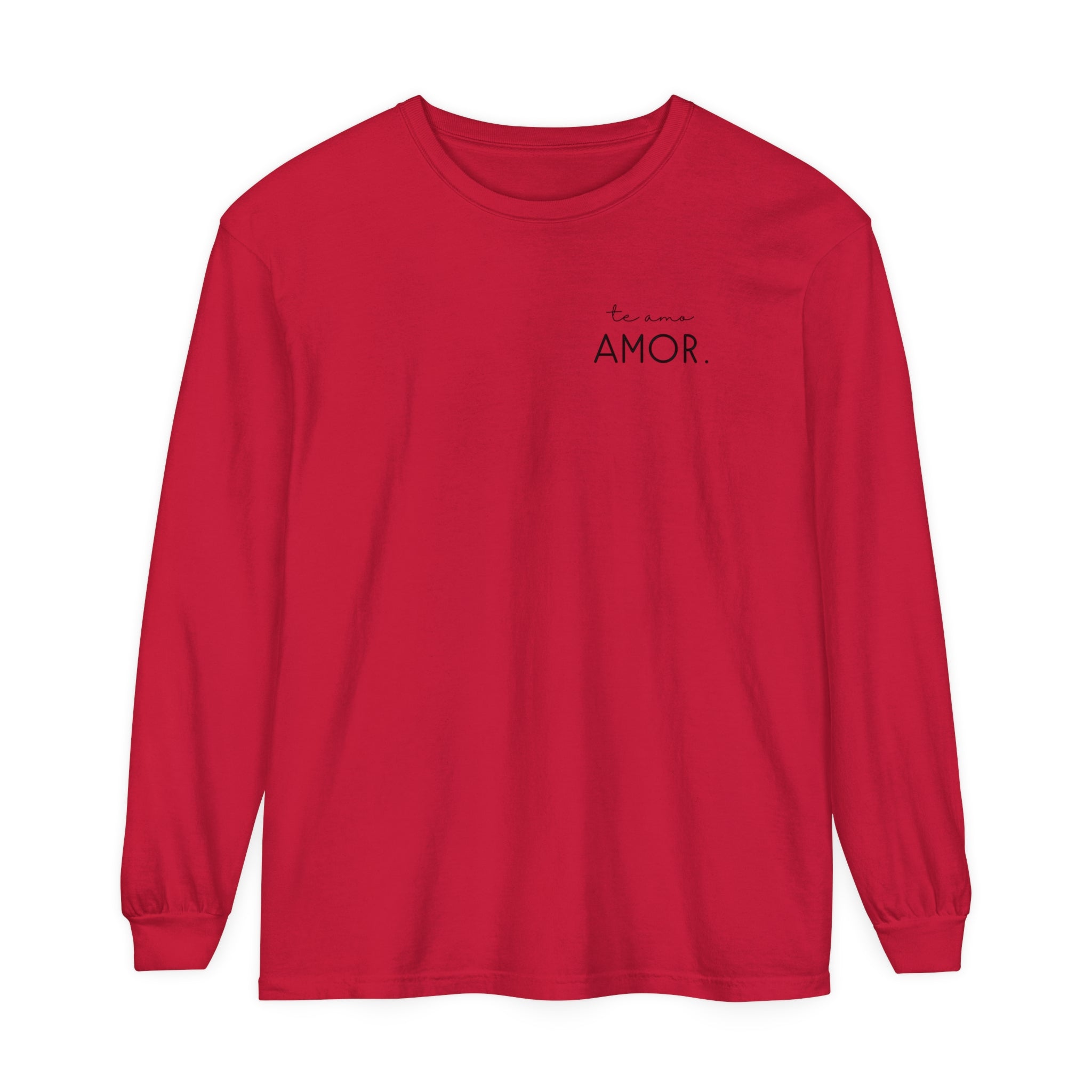 Te Amo Amor. T-shirt | Adult Long Sleeve Tee - Tenth &amp; Pine - Long Sleeve Adult Tee