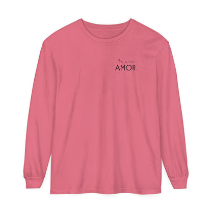 Te Amo Amor. T-shirt | Adult Long Sleeve Tee - Tenth &amp; Pine - Long Sleeve Adult Tee