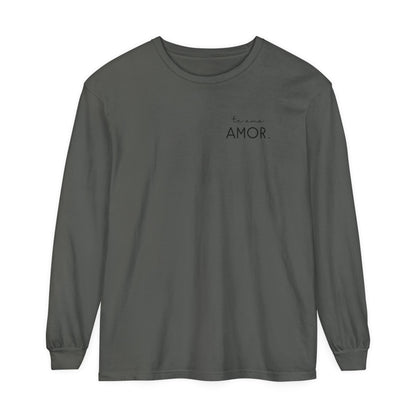 Te Amo Amor. T-shirt | Adult Long Sleeve Tee - Tenth &amp; Pine - Long Sleeve Adult Tee