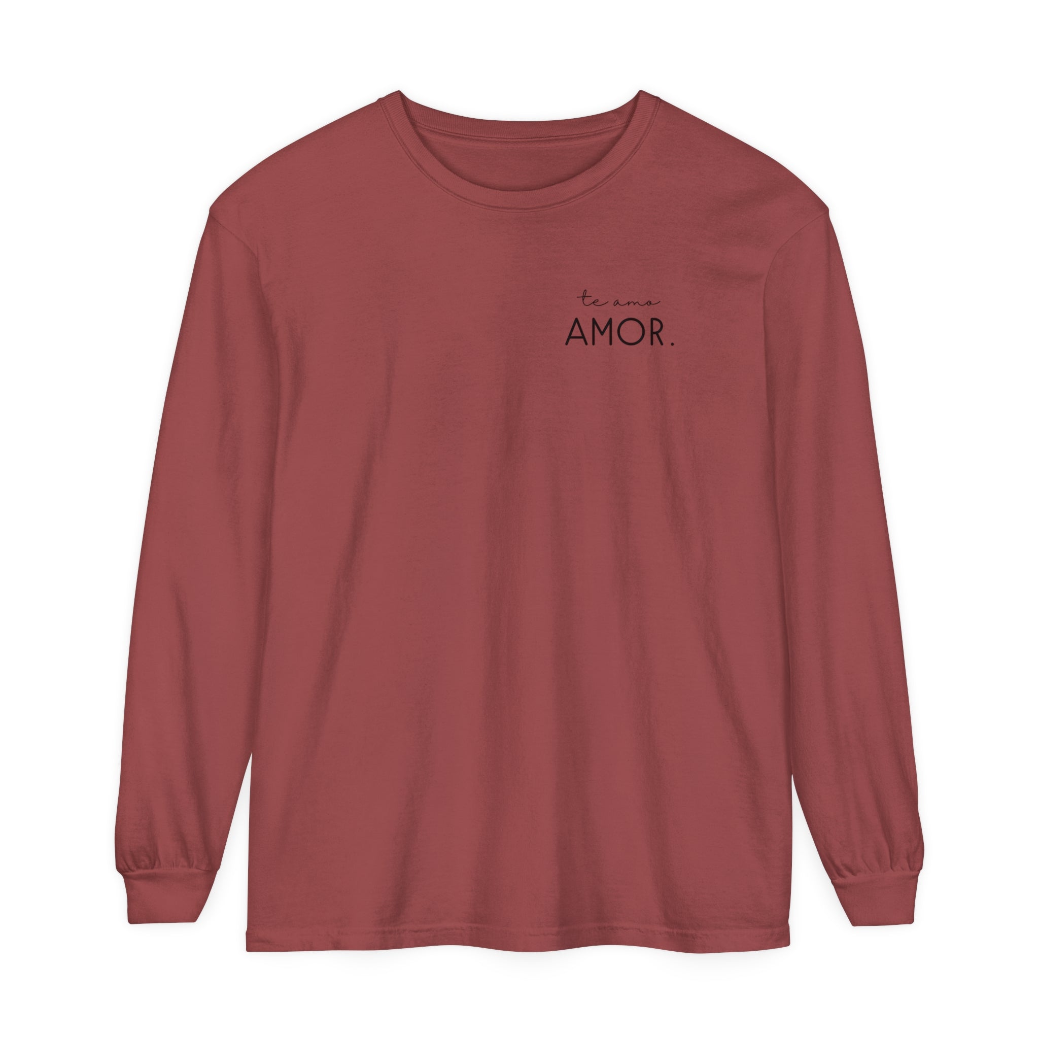 Te Amo Amor. T-shirt | Adult Long Sleeve Tee - Tenth &amp; Pine - Long Sleeve Adult Tee