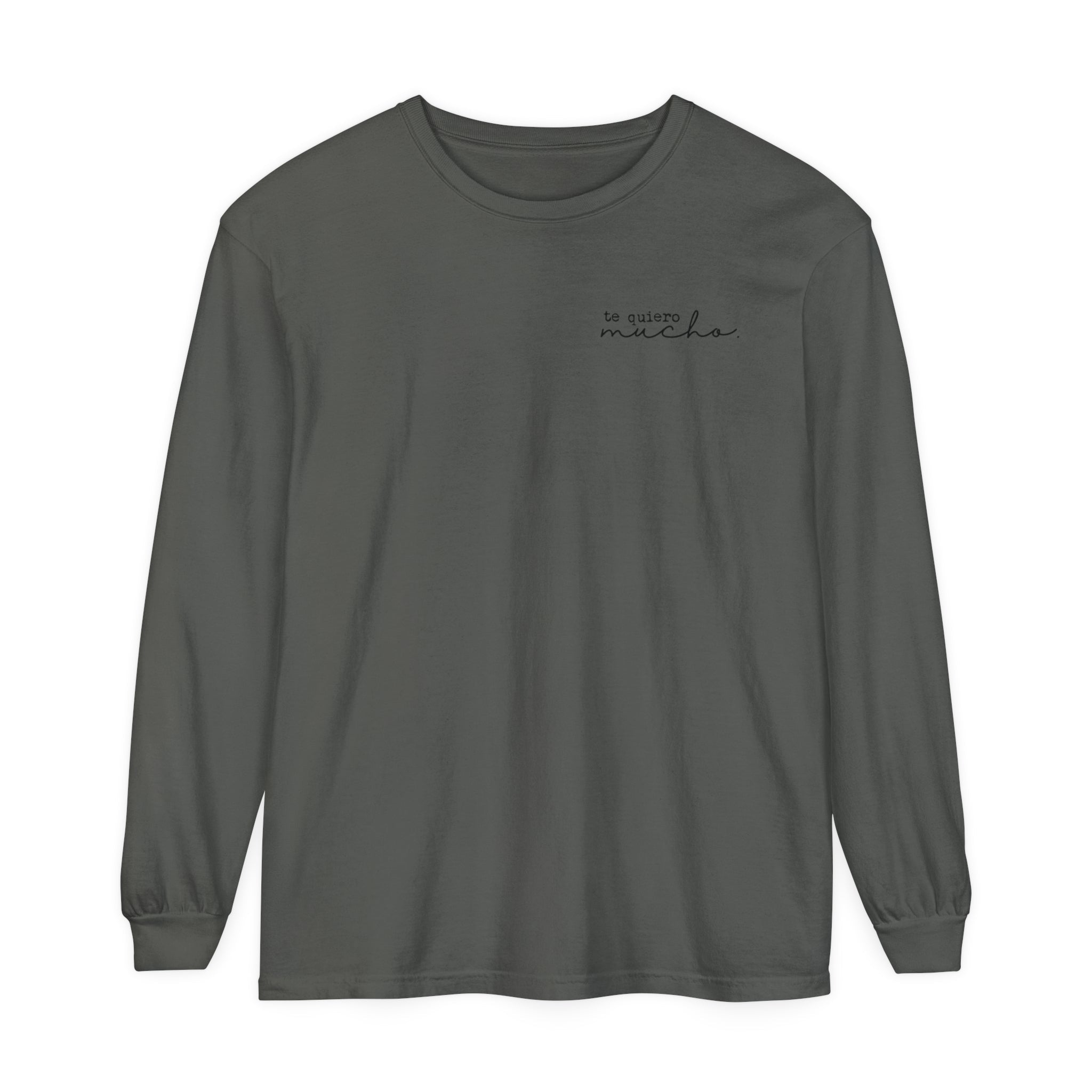 Te Quiero Mucho T-shirt | Adult Long Sleeve Tee - Tenth &amp; Pine - Long Sleeve Adult Tee