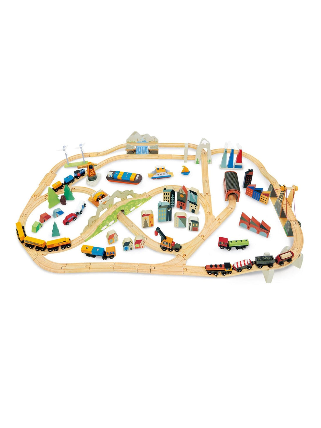 Tender Leaf Toys Mountain View Train Set - Tenth & Pine - Toys -