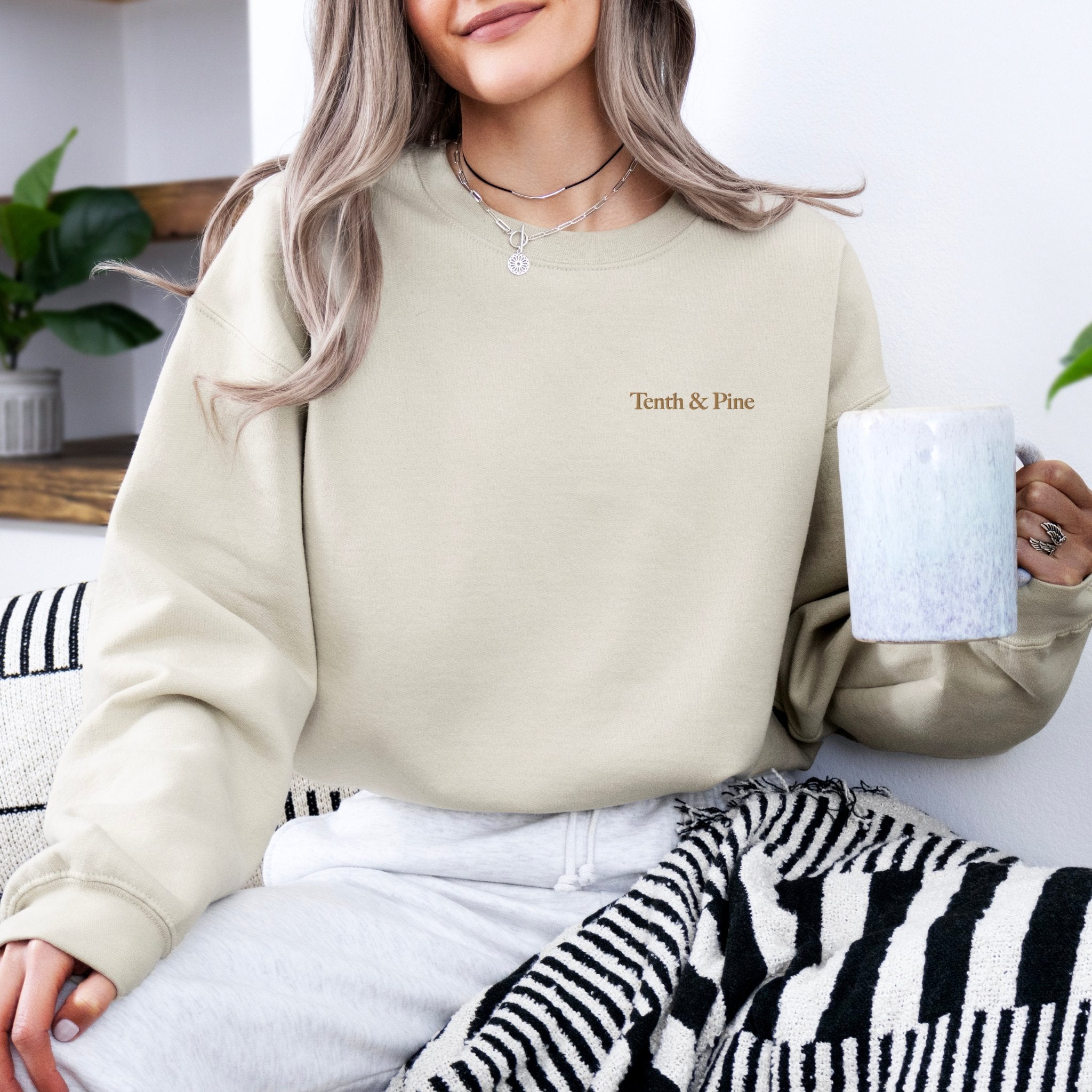 Tenth &amp; Pine Embroidered | Adult Sweatshirt - Tenth &amp; Pine - Adult Sweatshirt