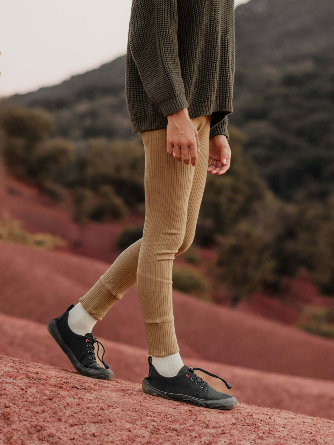 The Ribbed Legging - Tenth &amp; Pine - Leggings - 0 - 3 months - antique rose