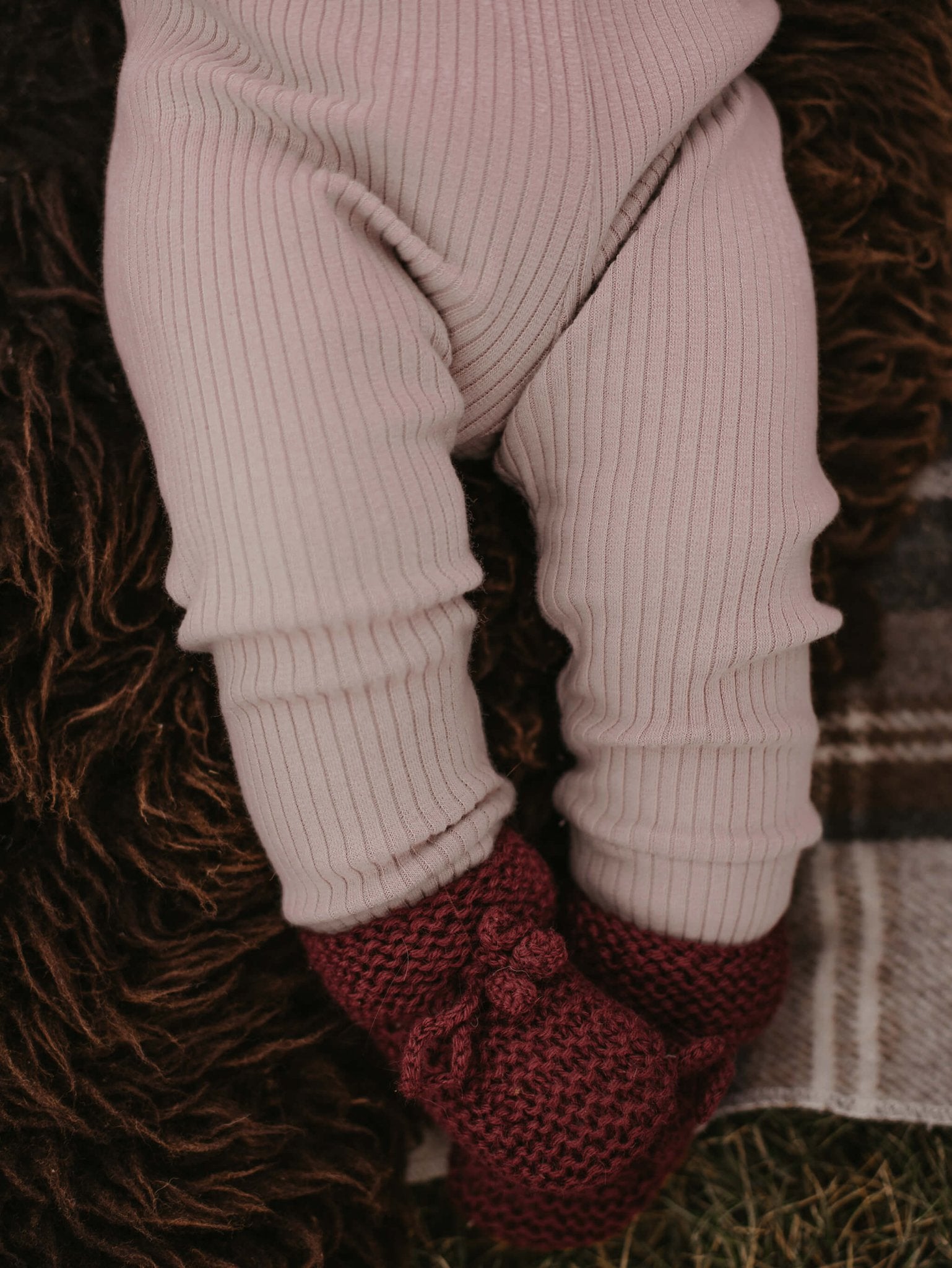 The Ribbed Legging - Tenth &amp; Pine - Leggings - 0 - 3 months - antique rose