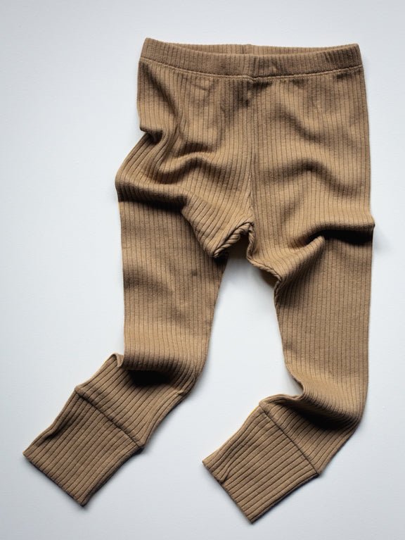 The Ribbed Legging - Tenth &amp; Pine - Leggings - NB - camel