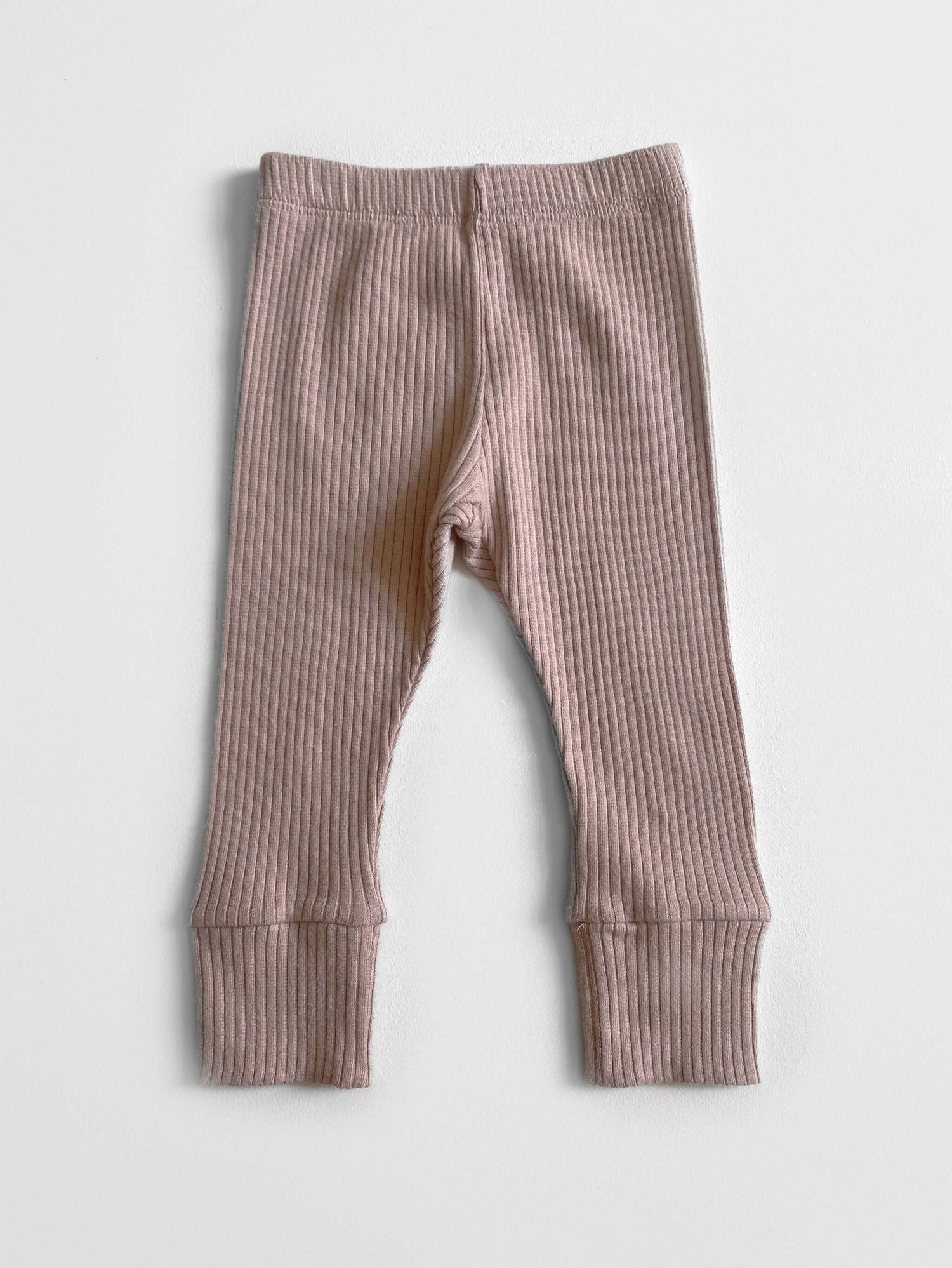 The Ribbed Legging - Tenth &amp; Pine - Leggings - 0 - 3 months - antique rose