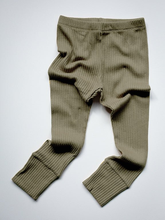 The Ribbed Legging - Tenth &amp; Pine - Leggings - 0 - 3 months - cinnamon